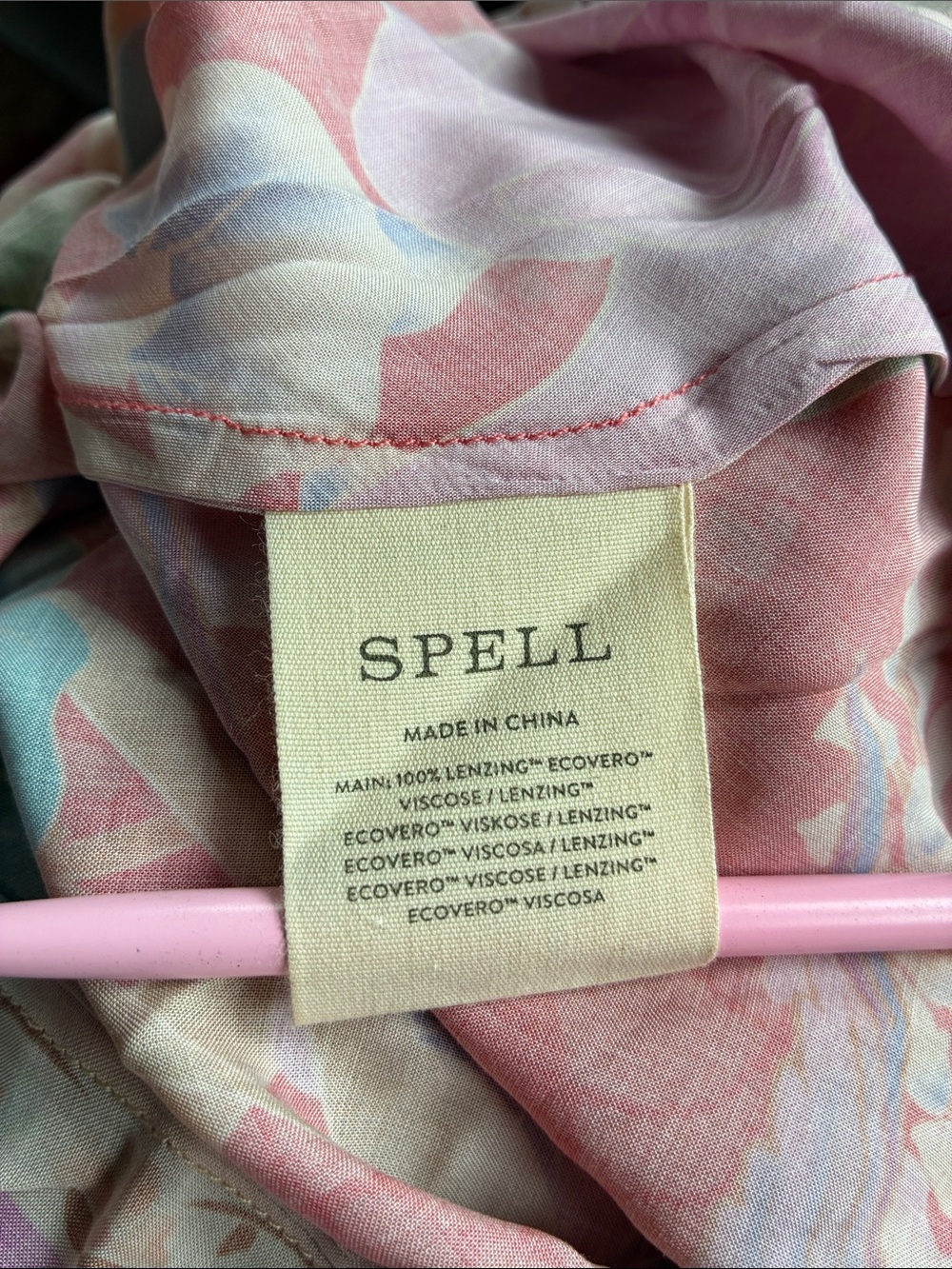 NWT Spell Painters Garden Strappy Maxi Dress in Crimson size Large - Picture 15 of 16